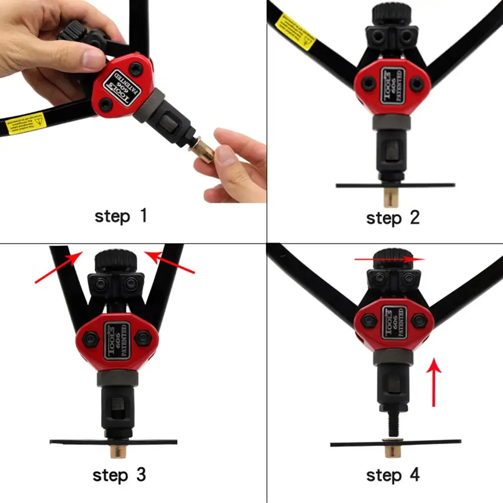 BT-607 Hand Threaded Rivet Nuts Tool Riveter with 110pcs Rivet Nuts M3 M4 M5 M6 M8 M10 M12 1/4 10-24 5/16 3/8 Rivnut Rivet Tool 6