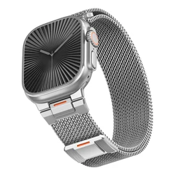 Elegant Milanese Loop Watch Strap - Stainless Steel Mesh Bracelet - S10 42 - 38 40 41mm (Silver)