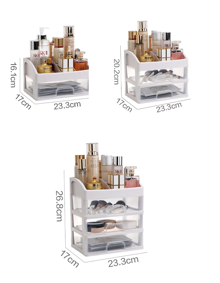 Cosmetic Makeup Organizer Jewelry Case Brush Holder Organizers Storage Box Cosmetic Storage Box Lipstick Holder Box Rack