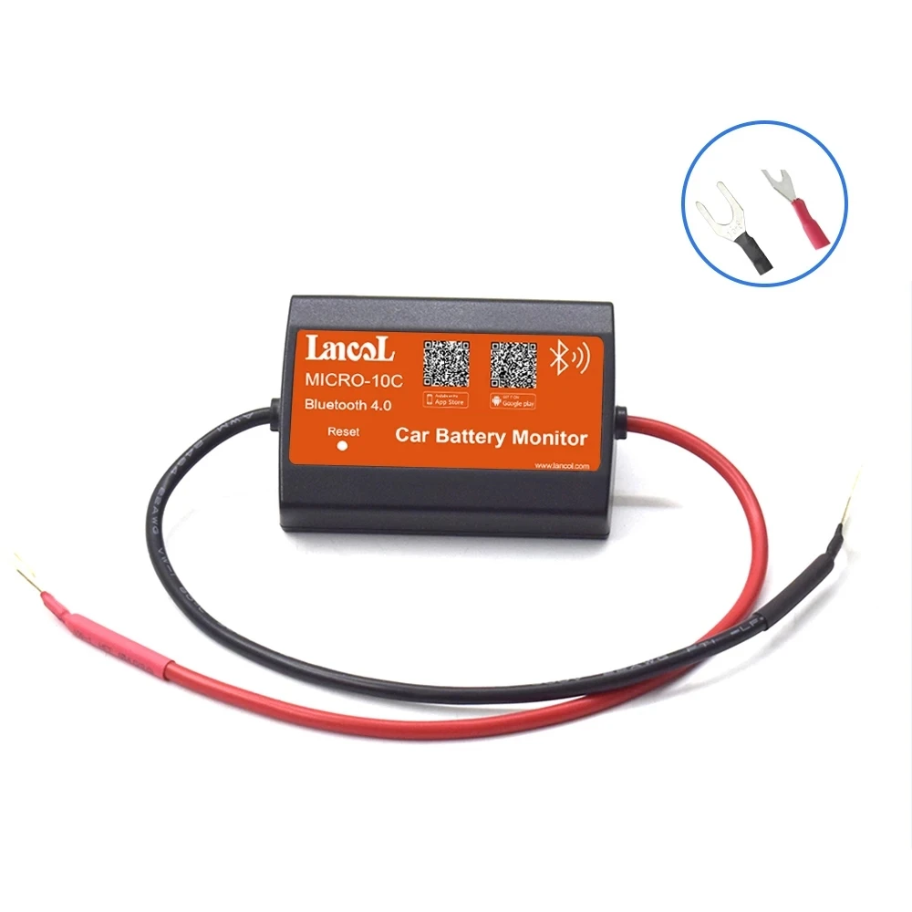 Battery Monitor Bluetooth MICRO-10 C D New Version Bluetooth 12V Car Voltmetery Monitoring Tester Phone Show for Car