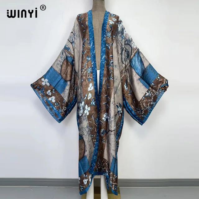 Europe WINYI new tunic bikini sweet lady pink boho Cardigan stitch Cocktail sexcy Boho Maxi Holiday Batwing Sleeve KIMONO mujer 39