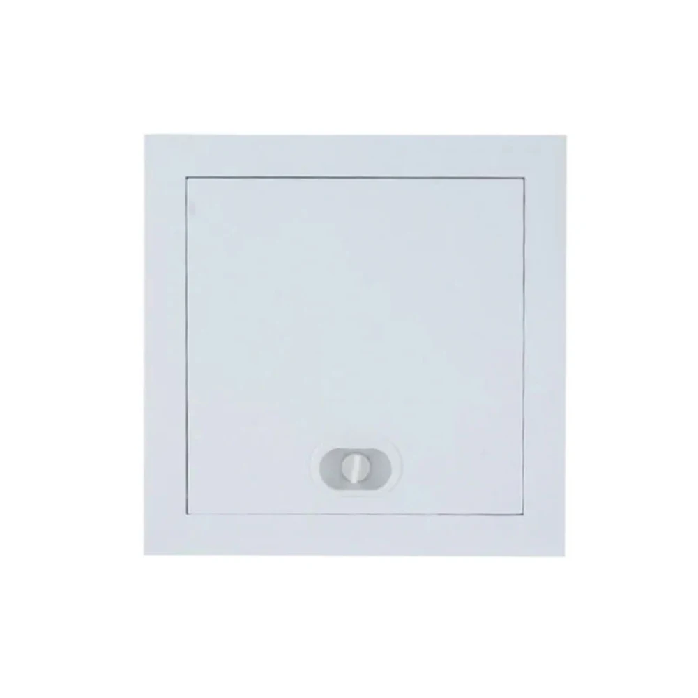 Inspection Door Inspection Flap Galvanized Aluminum Alloy Maintenance Control Flap Tile Door With Rotary Switch For Plumbing 1pc