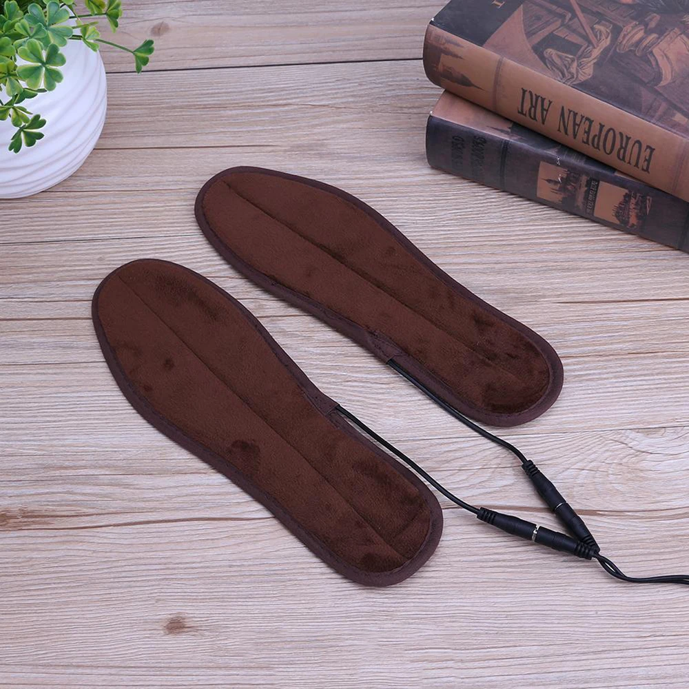 Description Picture 5 of itemUSB Heated Insoles Winter Shoe Inserts Charged Electric Insoles For Shoes Boot Thermal Cycling Hiking Heating Sock Fur Foot Pads