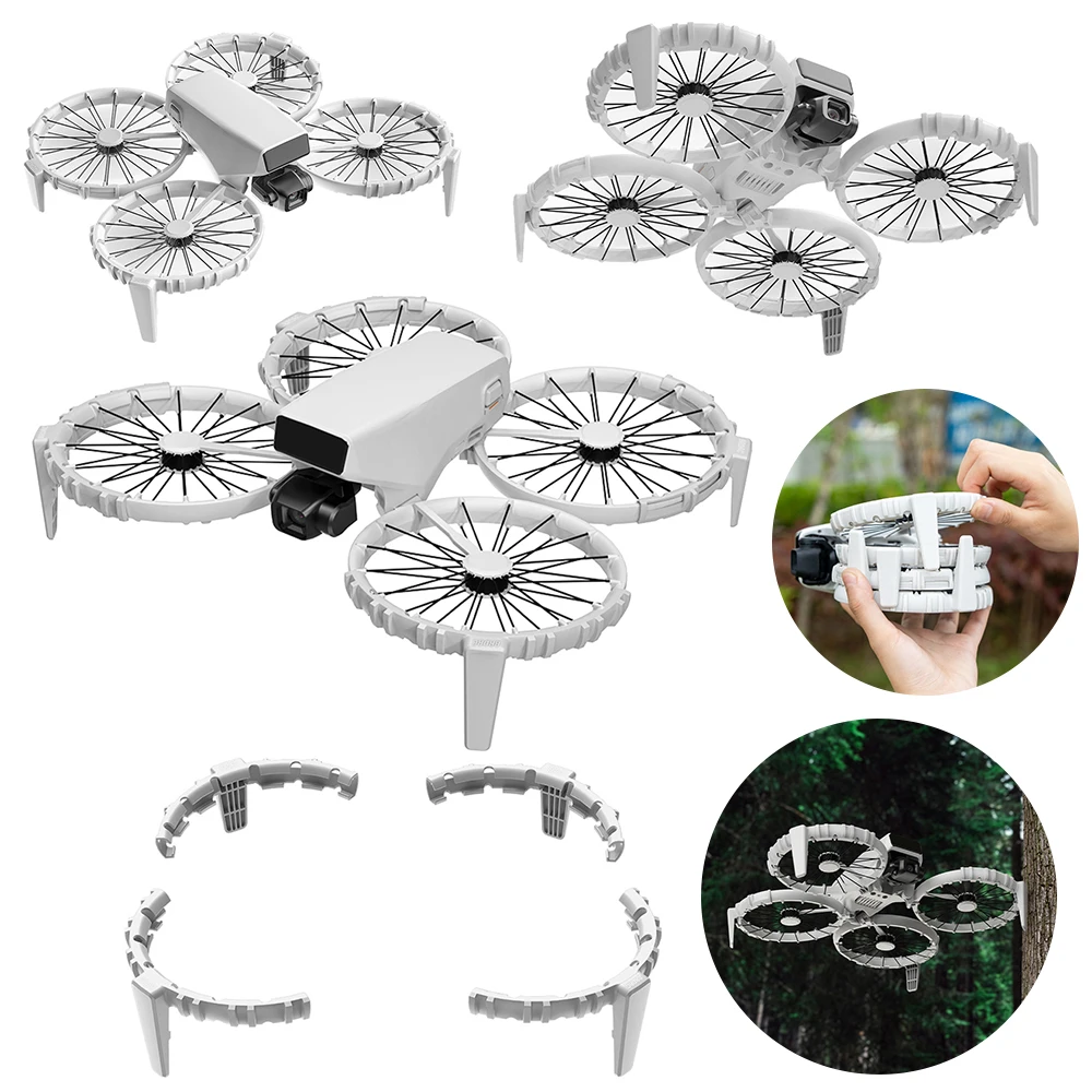 Protection d'hélices TPU anti-collision pour drone - Lot de 4