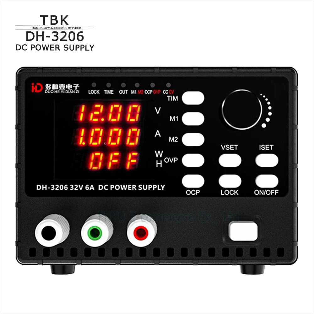 

DC Power Supply TBK DH-3206 32V 6A 32V 10A 60V 5A Intelligent Coding Power Machine PCB Repair DC Supply Voltage Regulator Switch