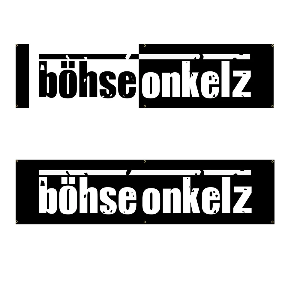 

60*240 Bohse Onkelz Böhse Ger Heavy Rock Band Banners Polyester Printed Home or Bedroom Decoration Banner Tapestry