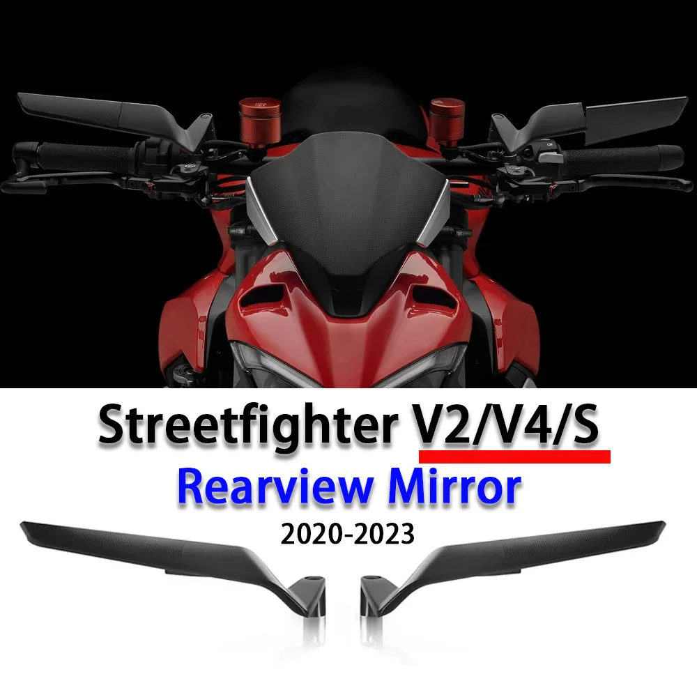 

Streetfighter V2 Motorcycle Rearview Mirror For Ducati Streetfighter V4 V4S Accessories Invisible Mirror Rotatable Side Mirrors