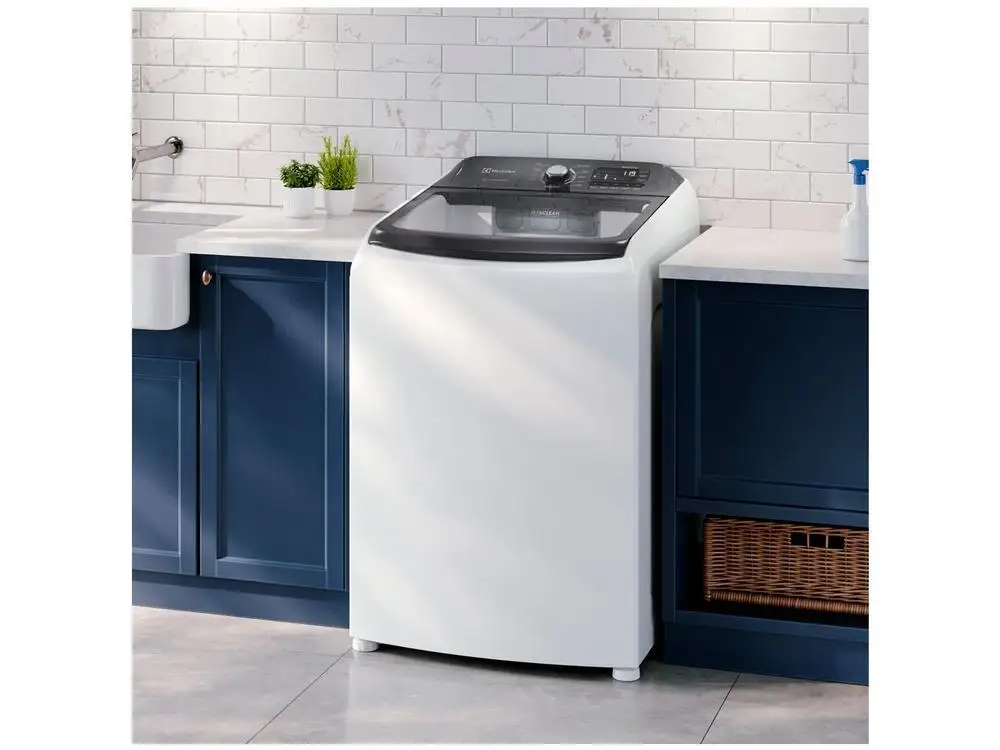 Lavadora de Roupas Electrolux 15kg Cesto Inox 11 Programas de Lavagem Branco Premium Care LEC15 - 110V 3