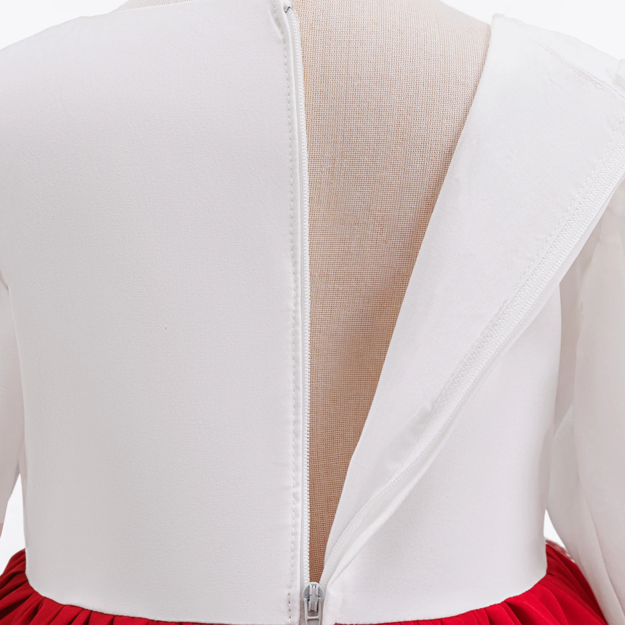 Rotkäppchen-Kleid für Babymädchen, Dienstmädchen-Lolita-Blumenkleid für den 1. Geburtstag, Mädchen-Kostüm für Karneval, Halloween und Weihnachten – Detail 9