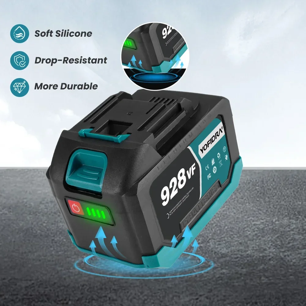 YOFIDRA Rechargeable Lithium Battery 388VF 928VF 22500mAh 15000mAh Li-ion Compatible with Electric Chainsaw Drill Wrench Power Tool - Image 2