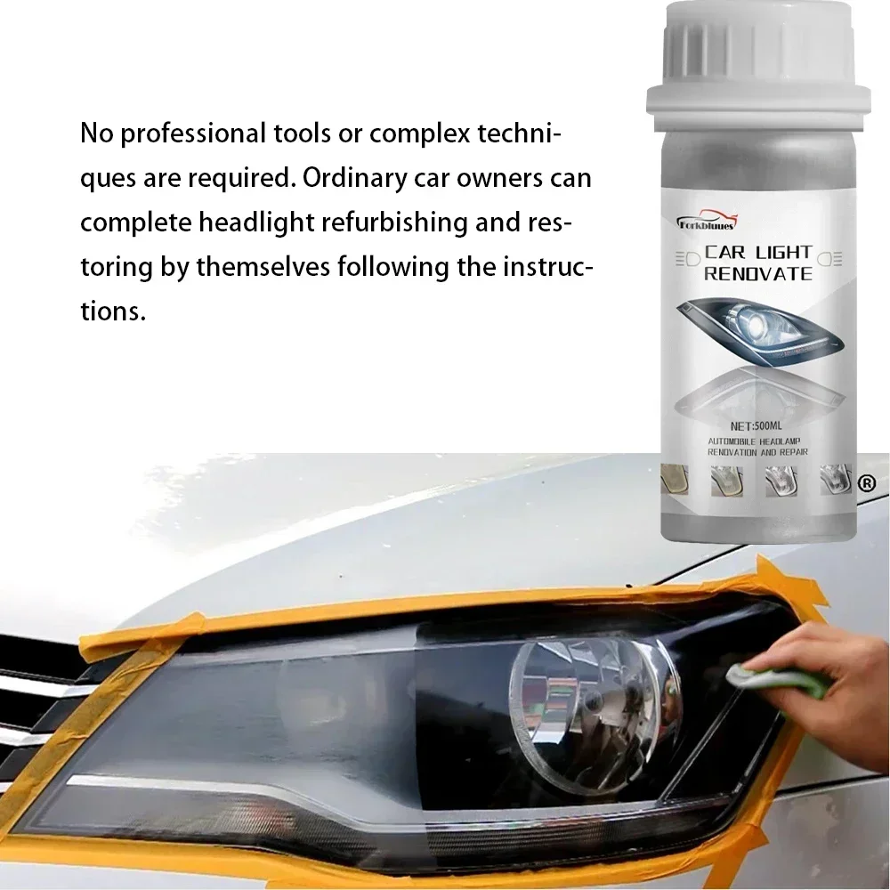 Headlights Liquid Polymer Headlight Chemical Polish Repair Fluid Refurbishment Scratch Repair Polishing Headlights Motorcycle