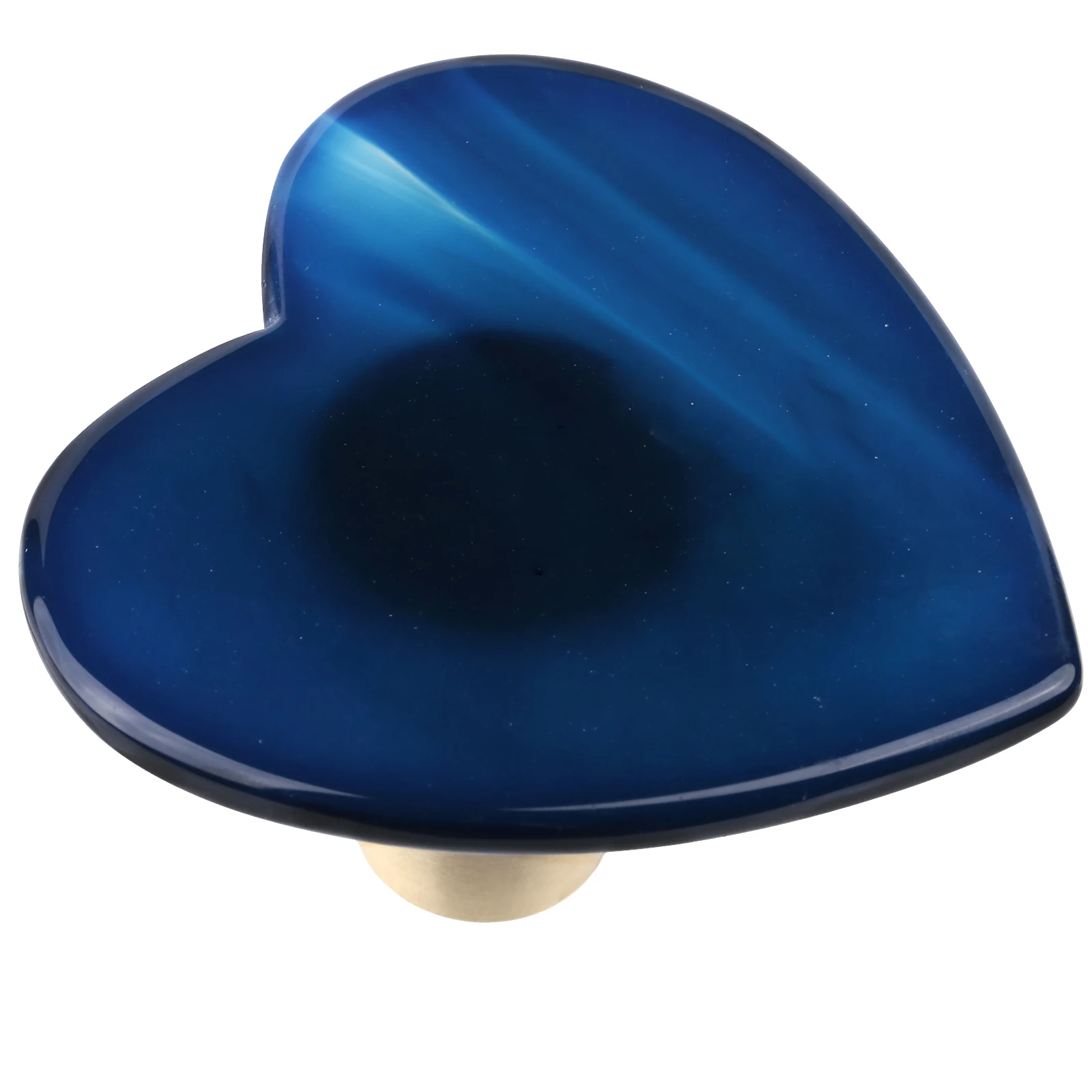 Blue Agate Slices Drawer Knobs With Screws Love Heart Shape Pull Handles For Cabinet Closet Cupboard Wardrobe Furniture Decor