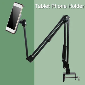 Support de tablette à bras Long de 360 degrés, pour tablette de 3.5 à 10.6 pouces, Smartphone, lit, bureau, paresseux, Support pour iPad