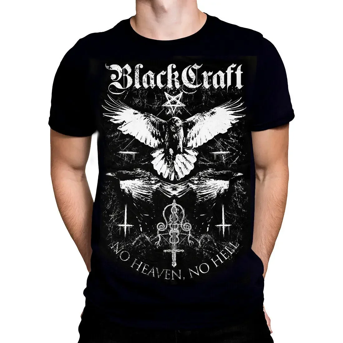 Blackcraft Cult - Raven Cult-T-Shirt Da Uomo/Occulto, Gotico, Moda