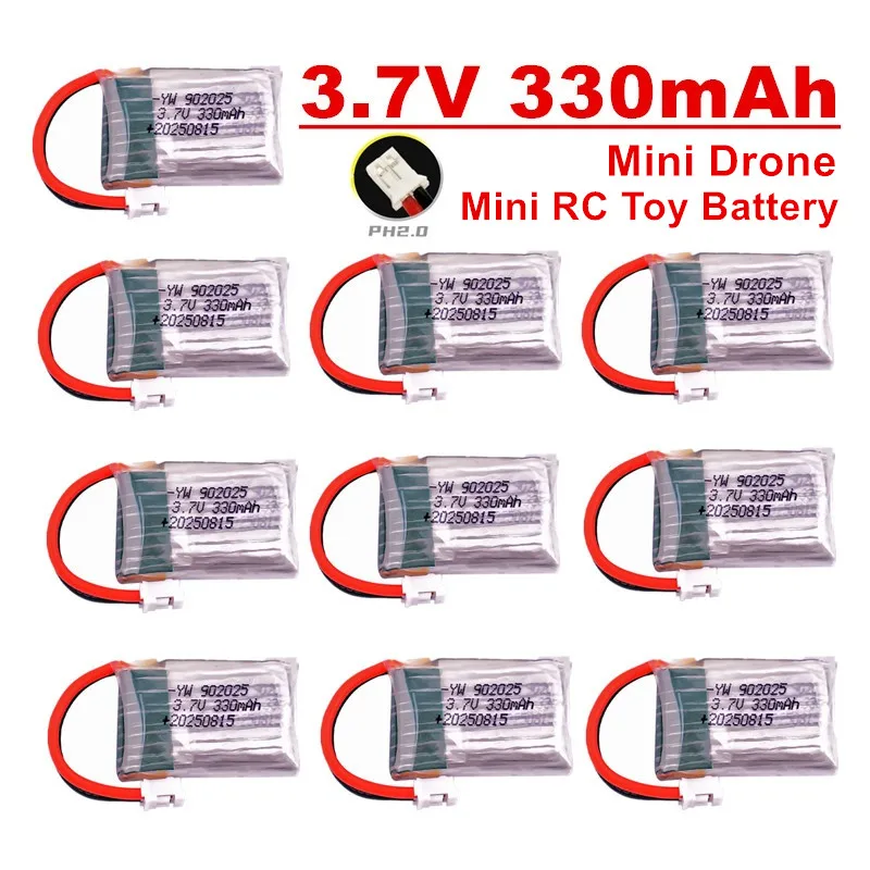 Batterie Drone avec Chargeur - Lot de 1 à 10 Piles