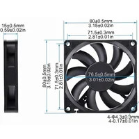 DC 12V 24V 8cm Brushless Computer Case CPU Cooling Fan 8025 80mm Axial Cooler Fan 80x80x25mm PC Case ventilator Radiator Fan 5