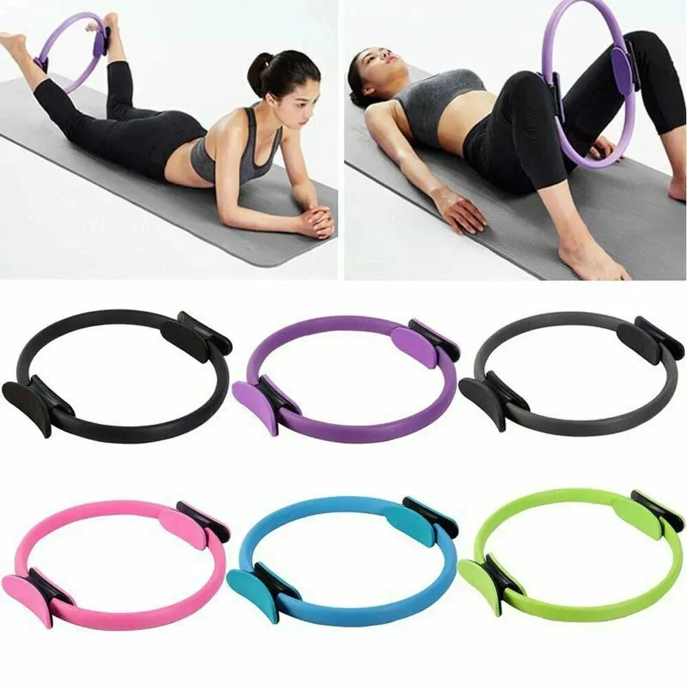 

Yoga Fitness Ring Circle Pilates Women Girl Exercise Home Resistance elasticity Yoga Ring Circle Gym Workout Pilates Accessories