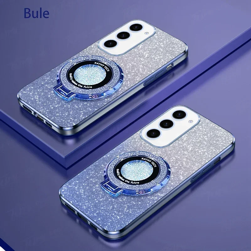 Luxury Plating Magnetic Glitter Phone Case