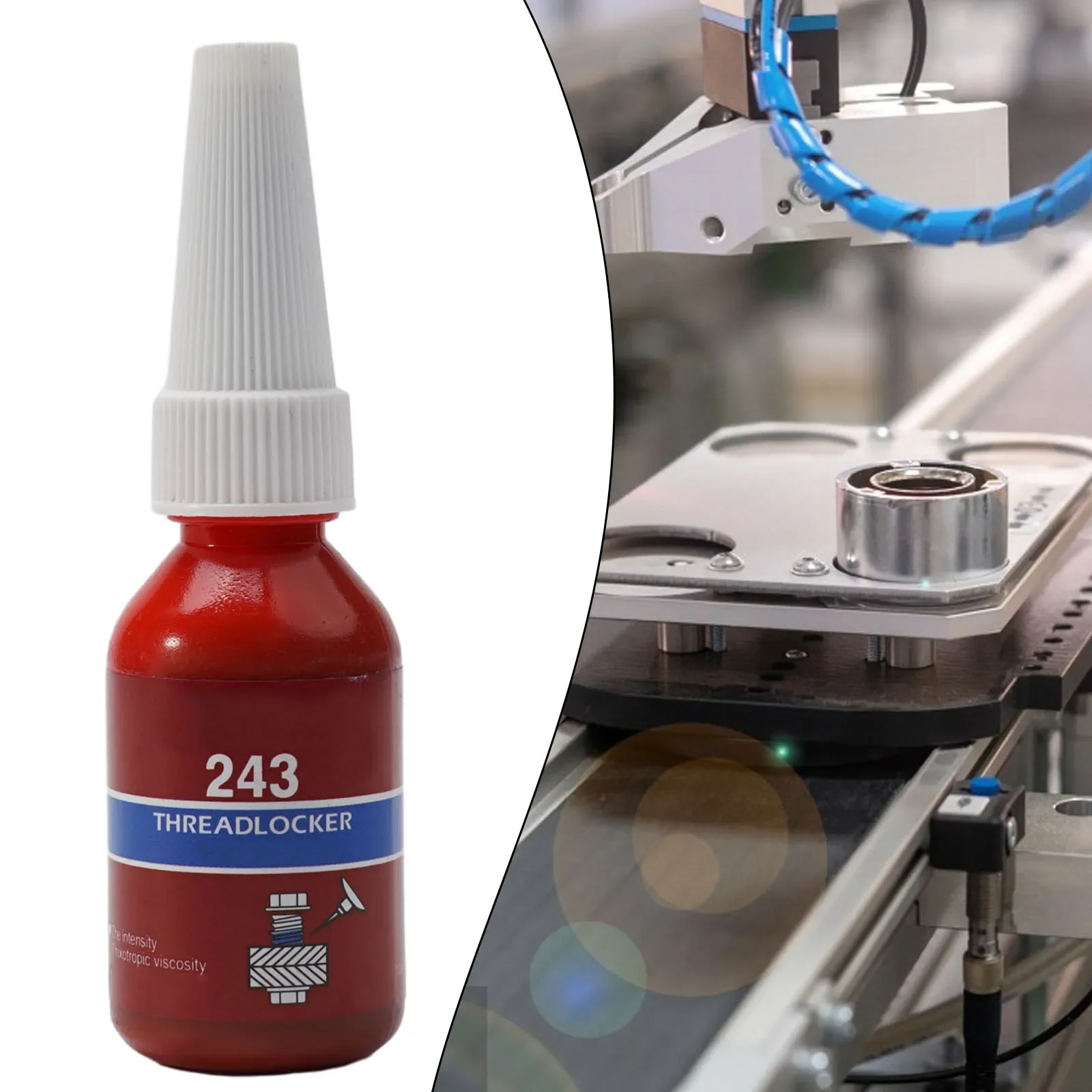 10ml Thread Lock Glue Screw Locking Agent 243 RETAINER Rusty Metals Glue For Metals Home Improvement Tools Hardware metal glue