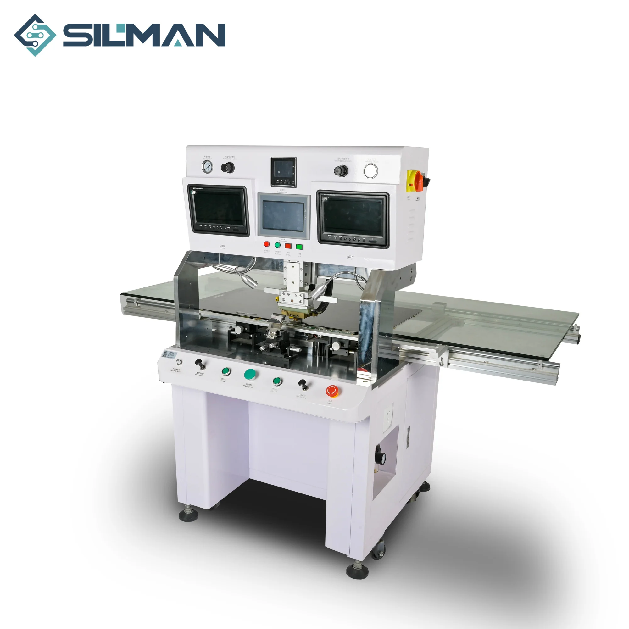 Silman ST-100SS 100 inch Single Head LCD Panel Repair Machine ACF COF Bonding Machine For Laptop TV Screen TAB FPC COG Repairing 5