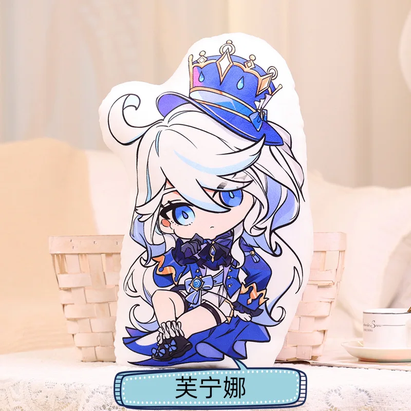 Genshin Impact Neuvillette Wriothesley Furina Clorinde Navia 45cm Plush Pillow Doll Game Anime Cartoon Cosplay Accessories Prop plush toy plush doll anime ornament