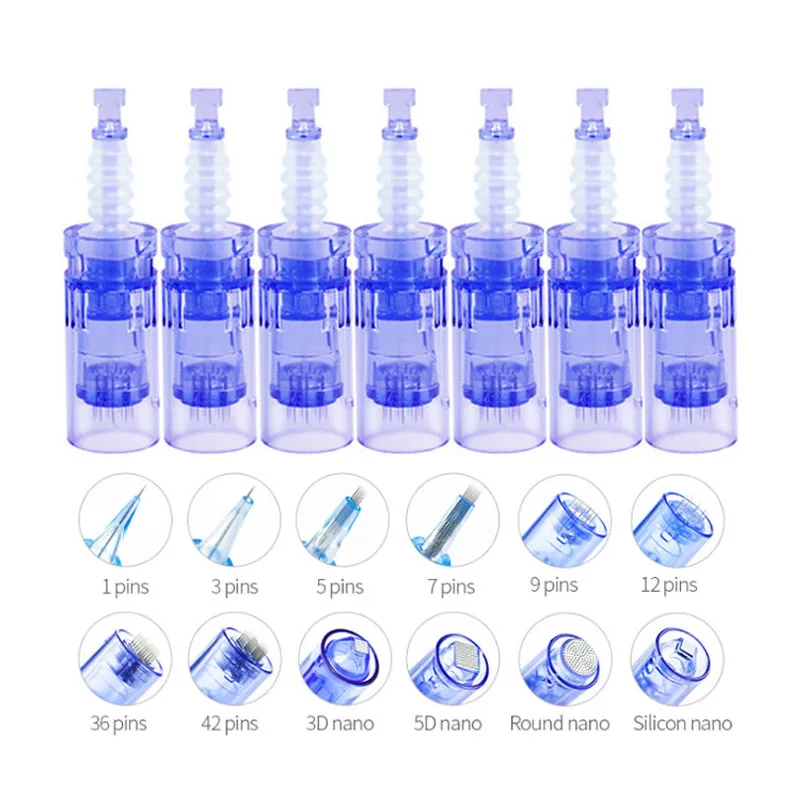 40/30/5pcs Needle Cartridge Bayonet Derma Pen Tattoo Cartridge Tip Replacement For A6 N2 M5 M7 MYM Microneedling MTS Mesotherapy