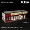 G-FANS Assemble Diorama 1:64 USB LED Lighting Parking Lot Model Car Garage Statuion- 711 Version 5