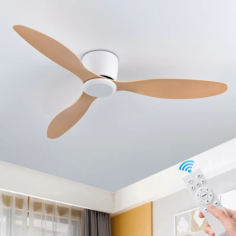 Acquista Ventilatore da soffitto da 1 pezzo con luce, moderno ventilatore da soffitto a basso profilo chiuso con telecomando da 18 pollici con luce in Italia a partire da 15