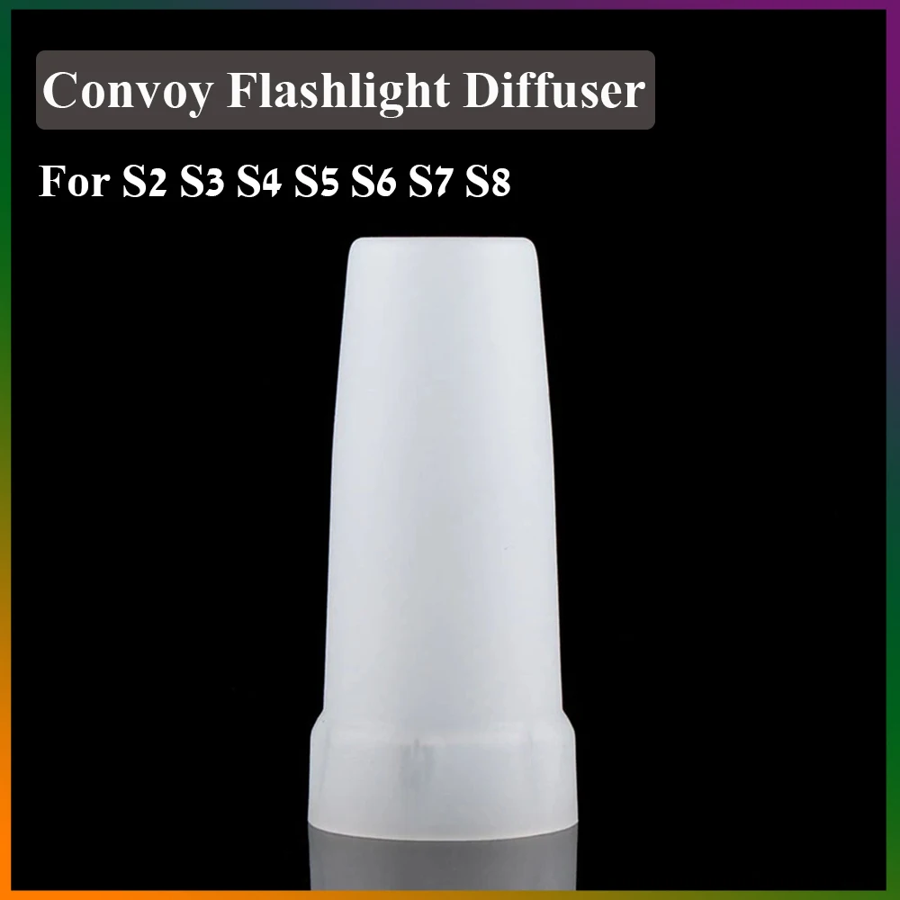 

Convoy S2+ White Flashlight Diffuser Case With Max Inner Diameter 24.5mm For Convoy S2 S3 S4 S5 S6 S7 S8 Flashlight Head Cover