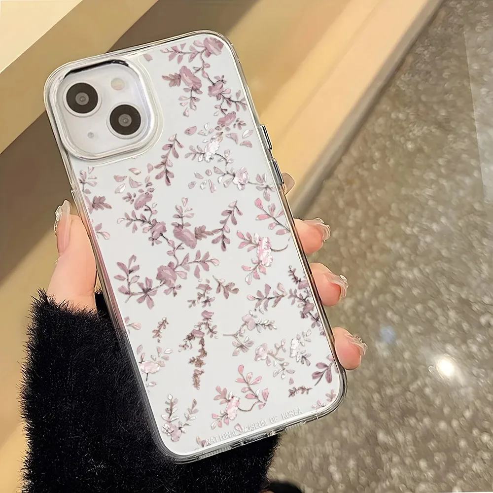 Elegant Little Flower Transparent Soft Phone Case