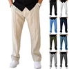 Spring Autumn New Men Sweatpants Korean Fashion Sportswear Drawstring Wide Leg Straight Track Pants Cotton Casual Loose Trousers