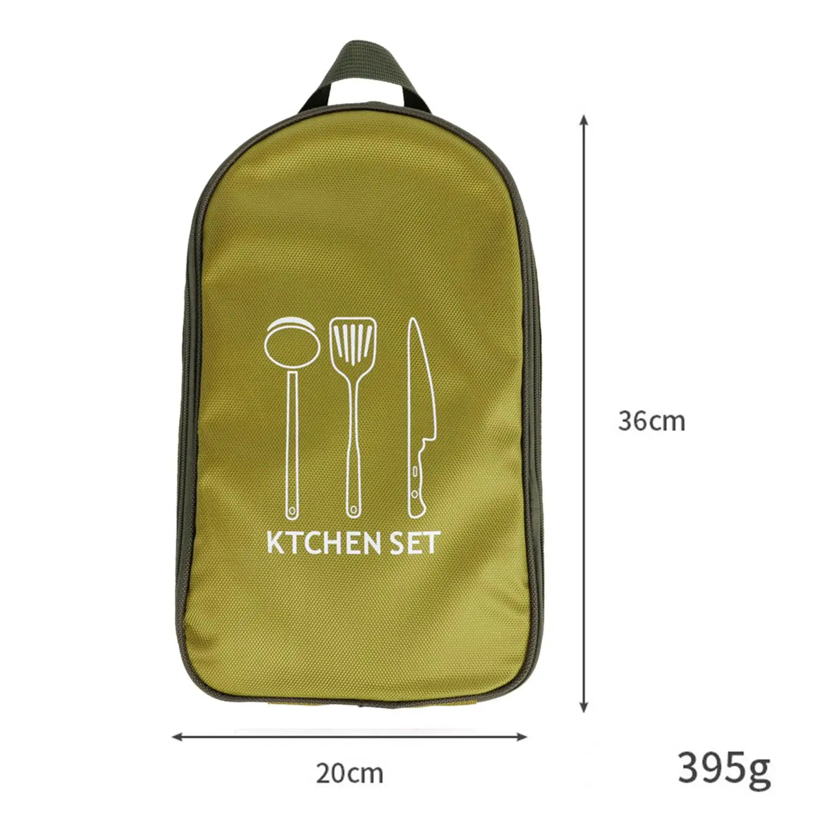 Cooking Utensils Organizer Bag Compact Backpacking for Camping Travel Hiking