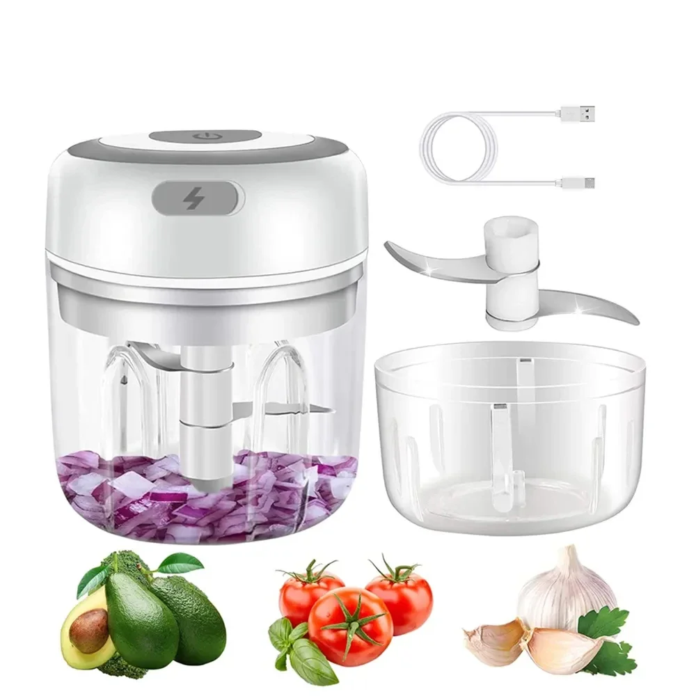 Electric Kitchen Food Chopper Mini Food Supplement Machine Usb Portable Meat Grinder Vegetable Chopper Baby Gadgets