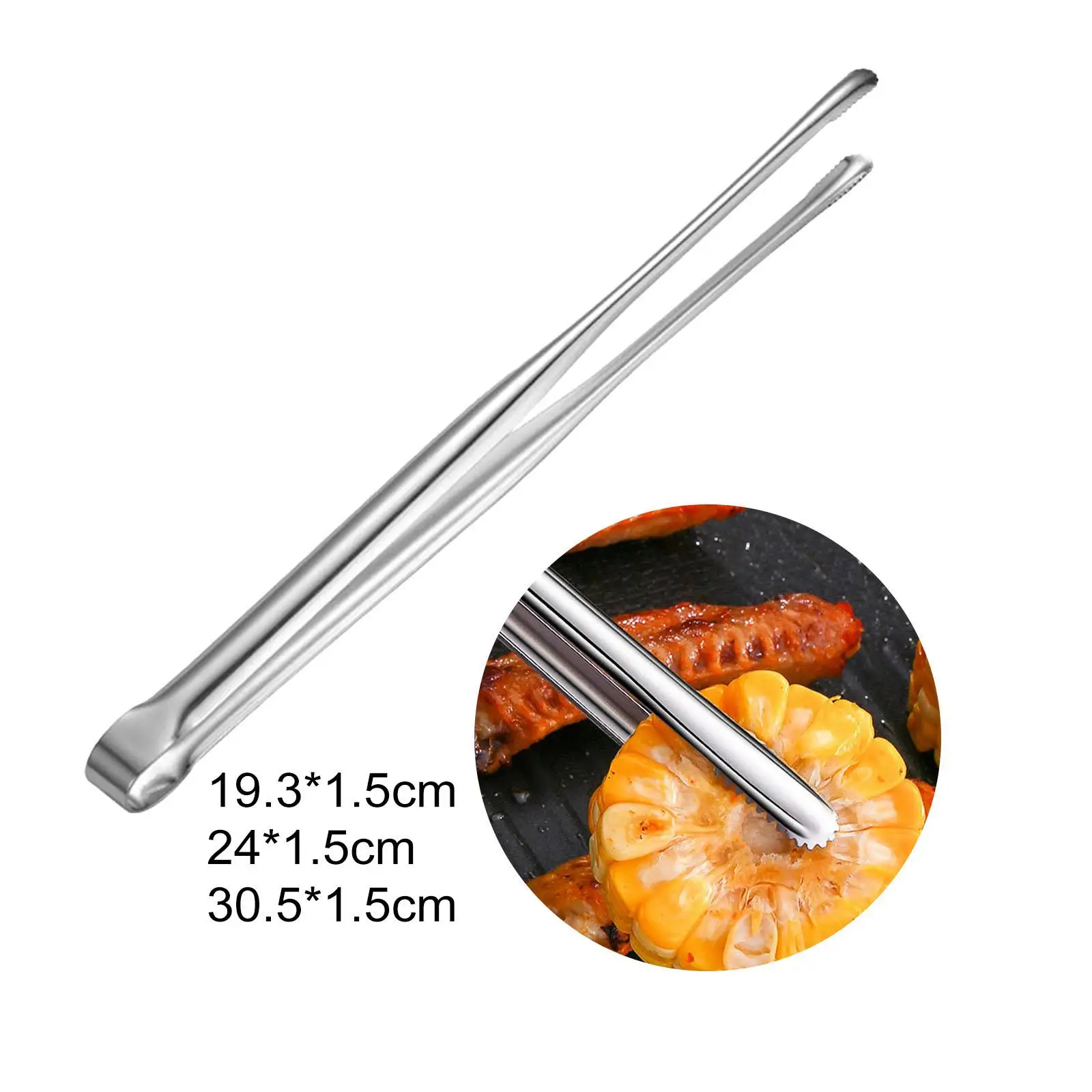 BBQ Tongs Kitchen Cooking Tongs Tweezers Heavy Duty Stainless Steel Non Stick food tongs