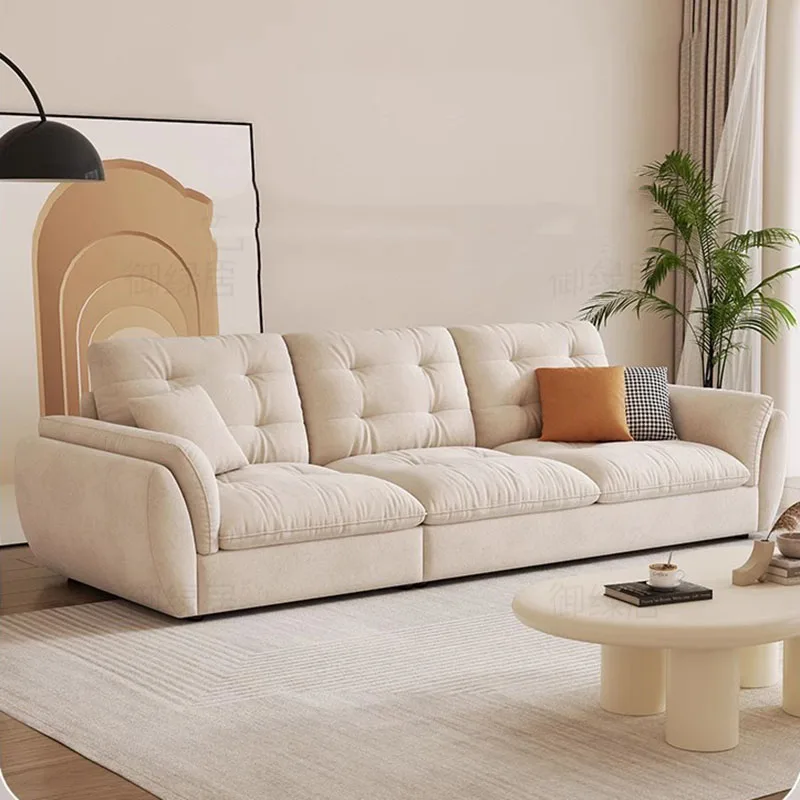 

Sectional Minimalist Living Room Sofa Nordic Luxury Elegant Armchair Sofa Puff Modern Floor Divani Da Soggiorno Home Furniture