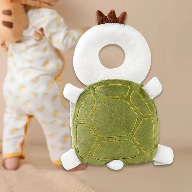 Baby Back Pillow Baby Head Protection Backpack Wear Animal Shape for 1-3 Baby Running Crawling Learning Safe Protector Pad 2