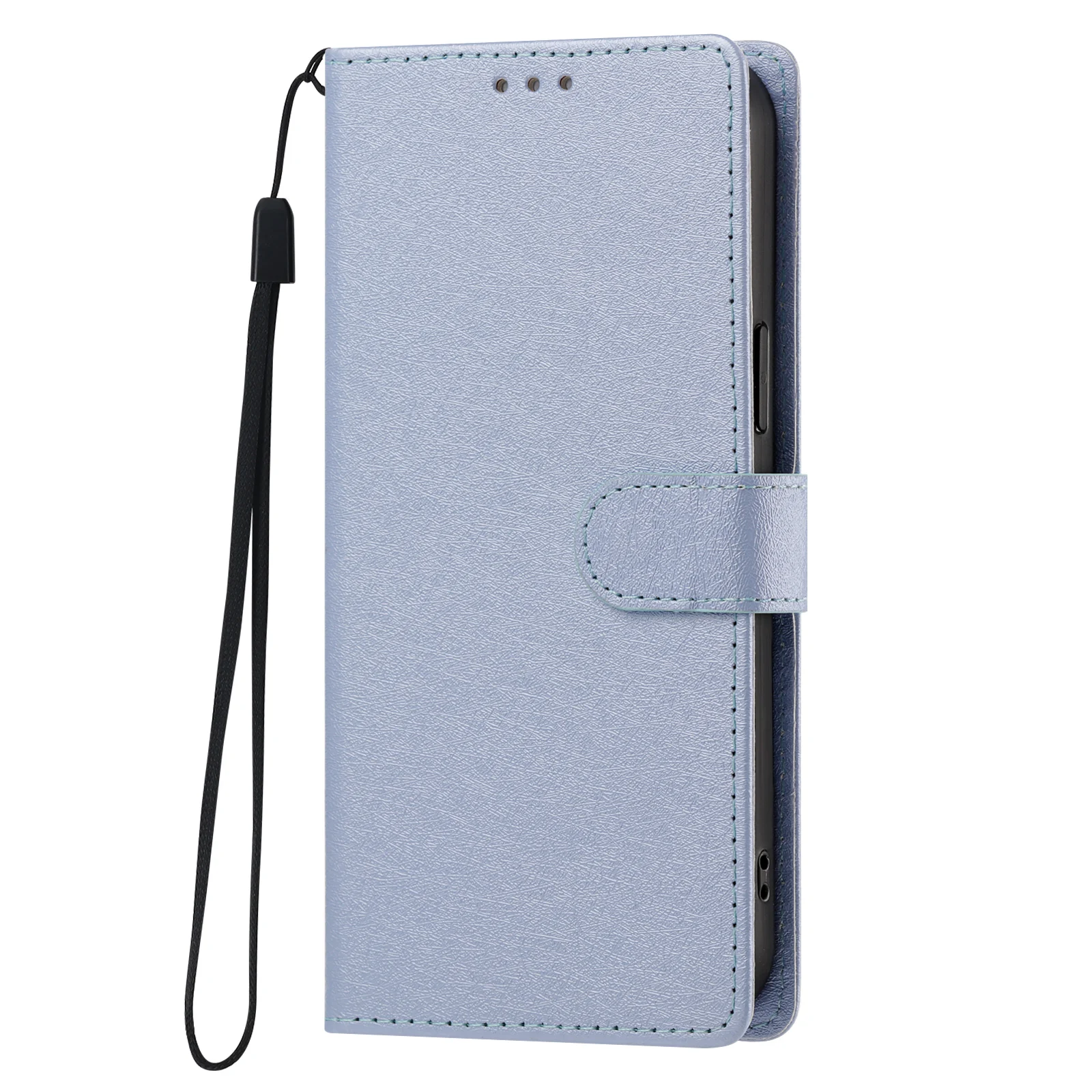 Magnetic Leather Wallet Case with Card Holder and Shockproof Flip Cover