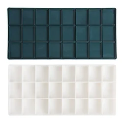 Artist Paint Saver Palette 24 Well Plastic Paint Palette Paint Tray Proof Paint Palette Box with Soft Lid for Watercolor Acrylic