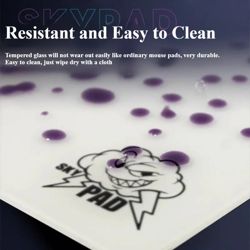 Mouse Pad Gaming Skypad 3.0 Cloud Glass Smooth Surface Upgrade Coated Large Desk Mat FPS Gaming Accessories