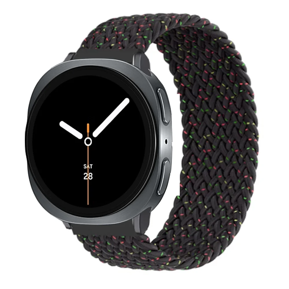 Braided Nylon Solo Loop Strap for Smartwatches - Adjustable Bracelet Band