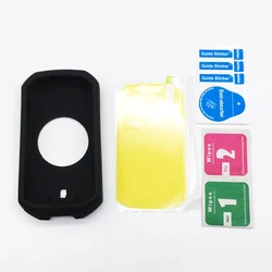 Premium Silicone Case & Soft Screen Protector with Hydrogel Film (Black Normal)