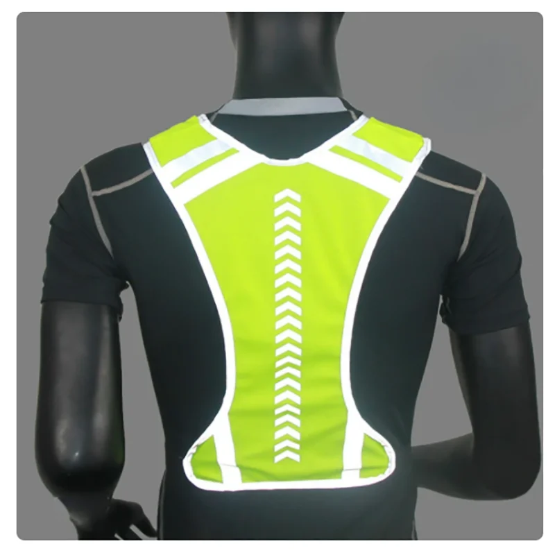 

Outdoor Reflective Riding Cycling Running Jacket Visibility Motorcycle Night High Cycling Waistcoat for Vest Jogging Safe Sports