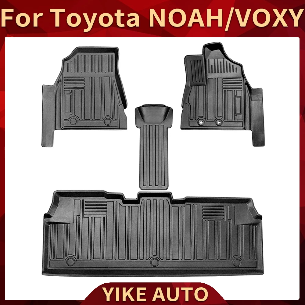 

For Toyota NOAH R80 VOXY RHD 2014-2020 Auto Car Floor Mats All-Weather Foot Mats Odorless Pad Waterproof Interior Accessories