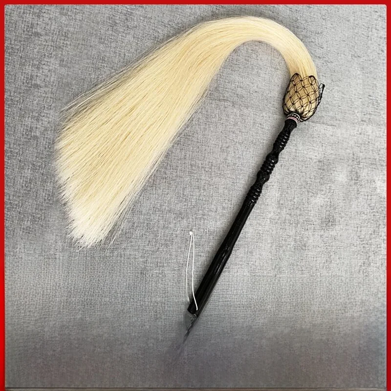 True  Tail Tai Chi Dust Whisk Fly Swatter Monastic Supplies Buddhist Dust Sweeper Taoist Equipment Yoga Fitn Fans