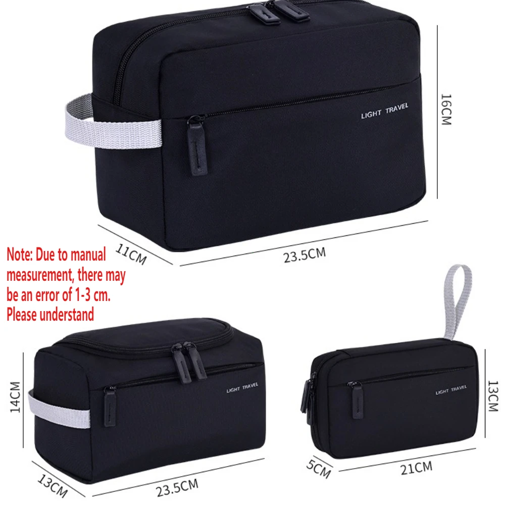 3-in-1 Travel Toiletry Bag for Men Oxford Toiletry Organizer Dopp Kit Water-resistant Shaving Bag Cosmetic Bag Makeup Organizer