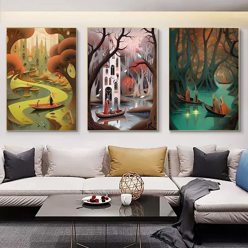 

Мультяшные Плакаты для украшения стен 1 шт. украшение спальни Волшебные ведьмы Оформление интерьера помещения