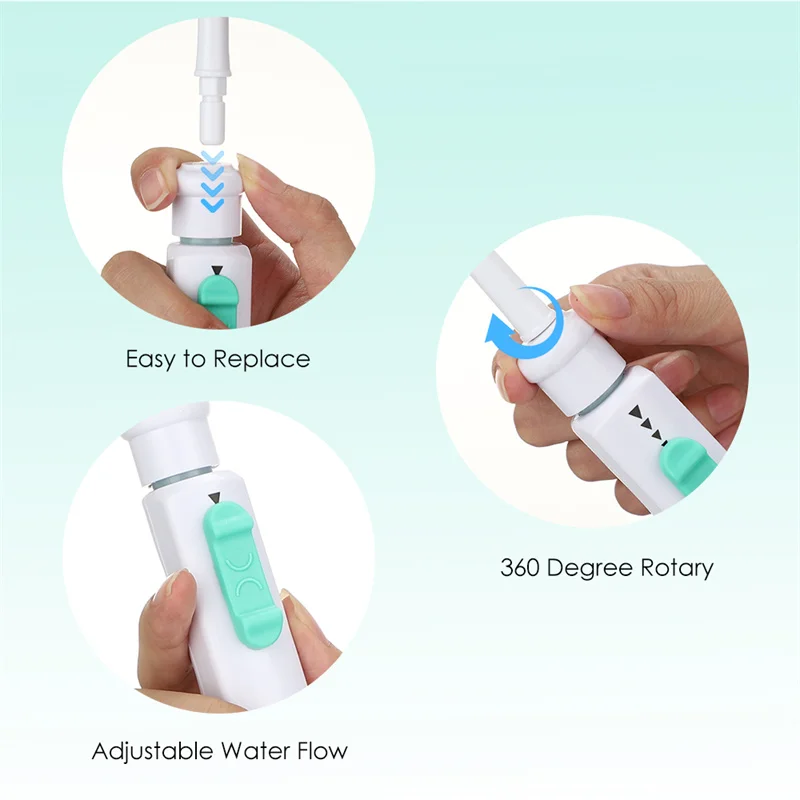 Oral Irrigator Dental Water Flosser Faucet Oral Irrigator Portable Water Jet Teeth Cleaning