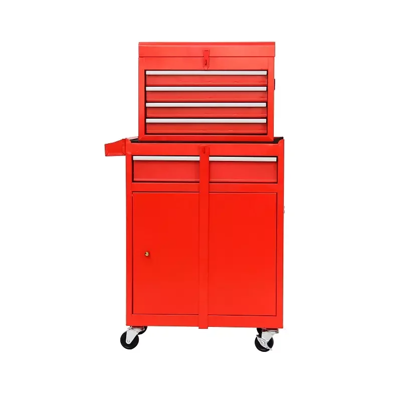 5 Drawers Tool Chest & Cabinet with Sliding Drawers Rolling Garage Organizer