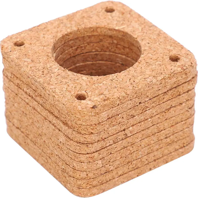 10Pcs 42 Stepper Motor Cork board Motor Vibration Damper 3 D Printer Gasket Damping Pads Suitable For Nema 17 Hole Spacing image 1
