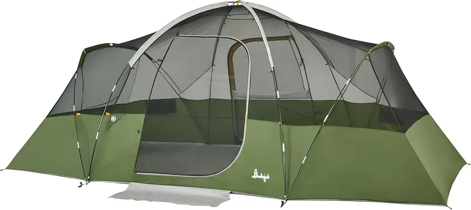 8 Person Family Camping Tent with Two Rooms